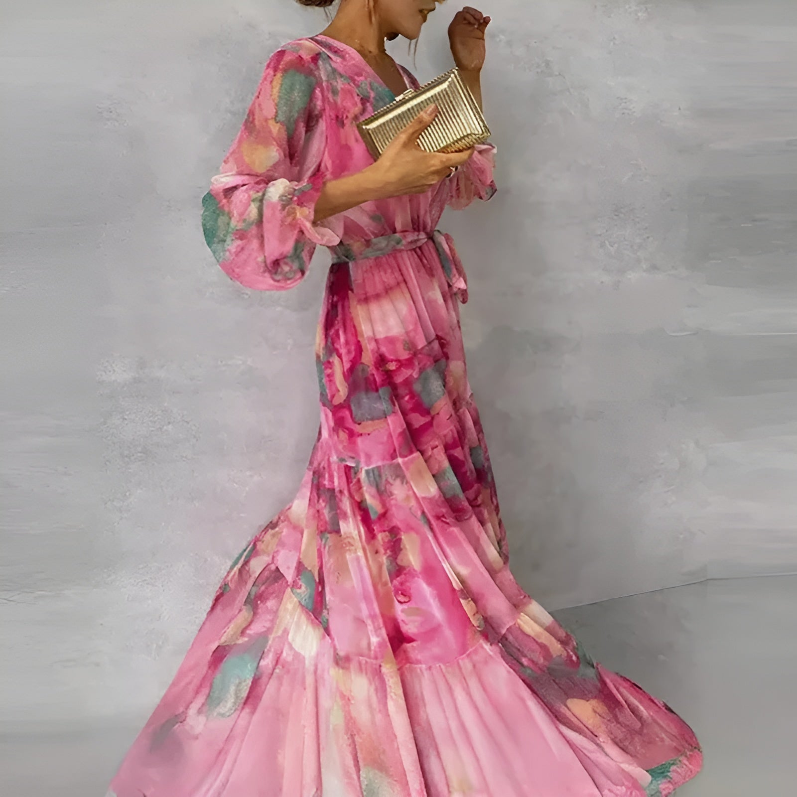 Women’s Floral Romantic Pleated Occasion Summer Dresses - Seldom Seen Styles