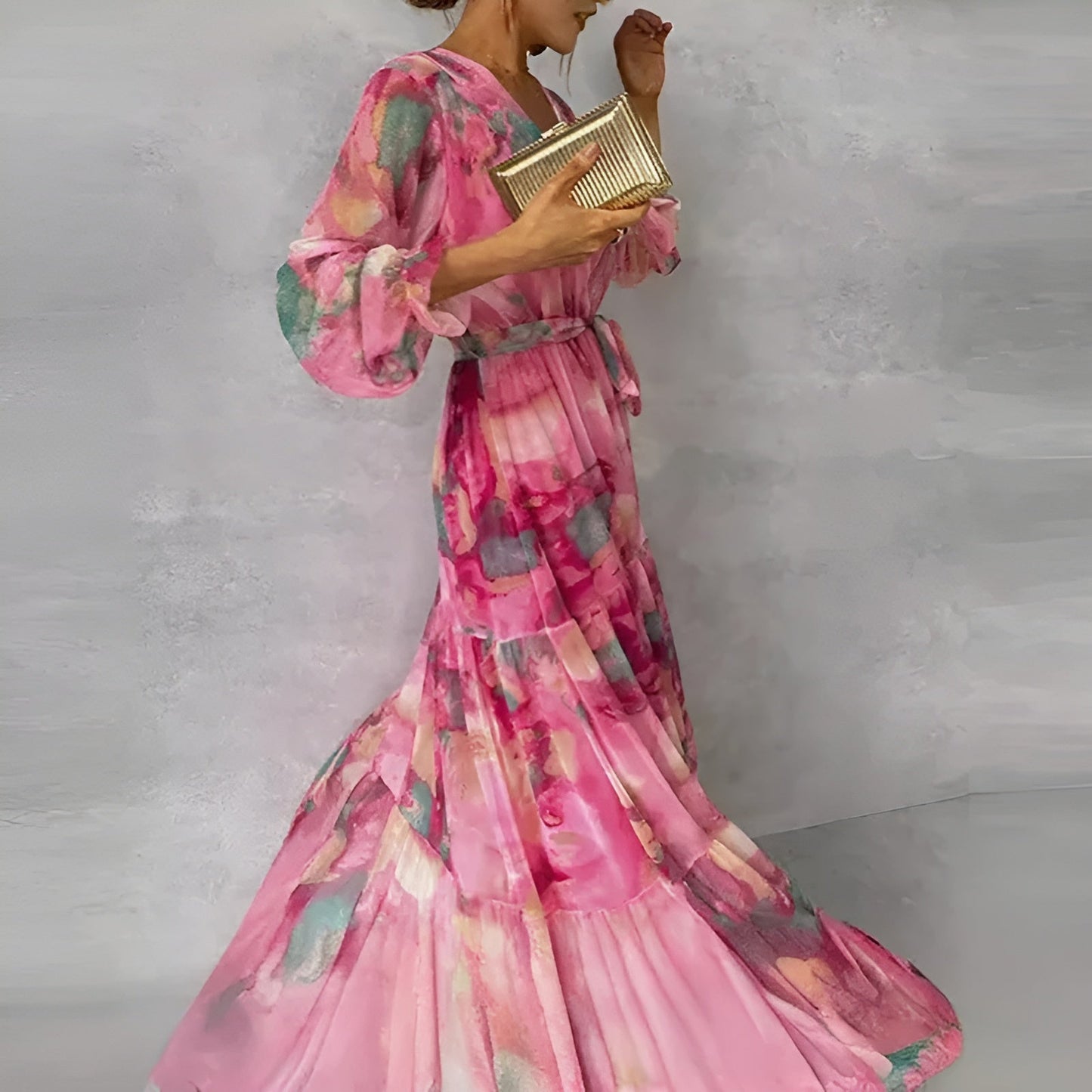Women’s Floral Romantic Pleated Occasion Summer Dresses - Seldom Seen Styles