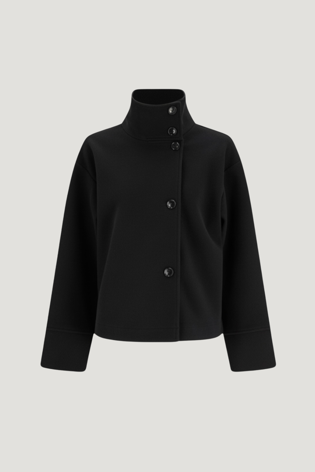 Martha | High-Neck Buttoned Jacket - Seldom Seen Styles