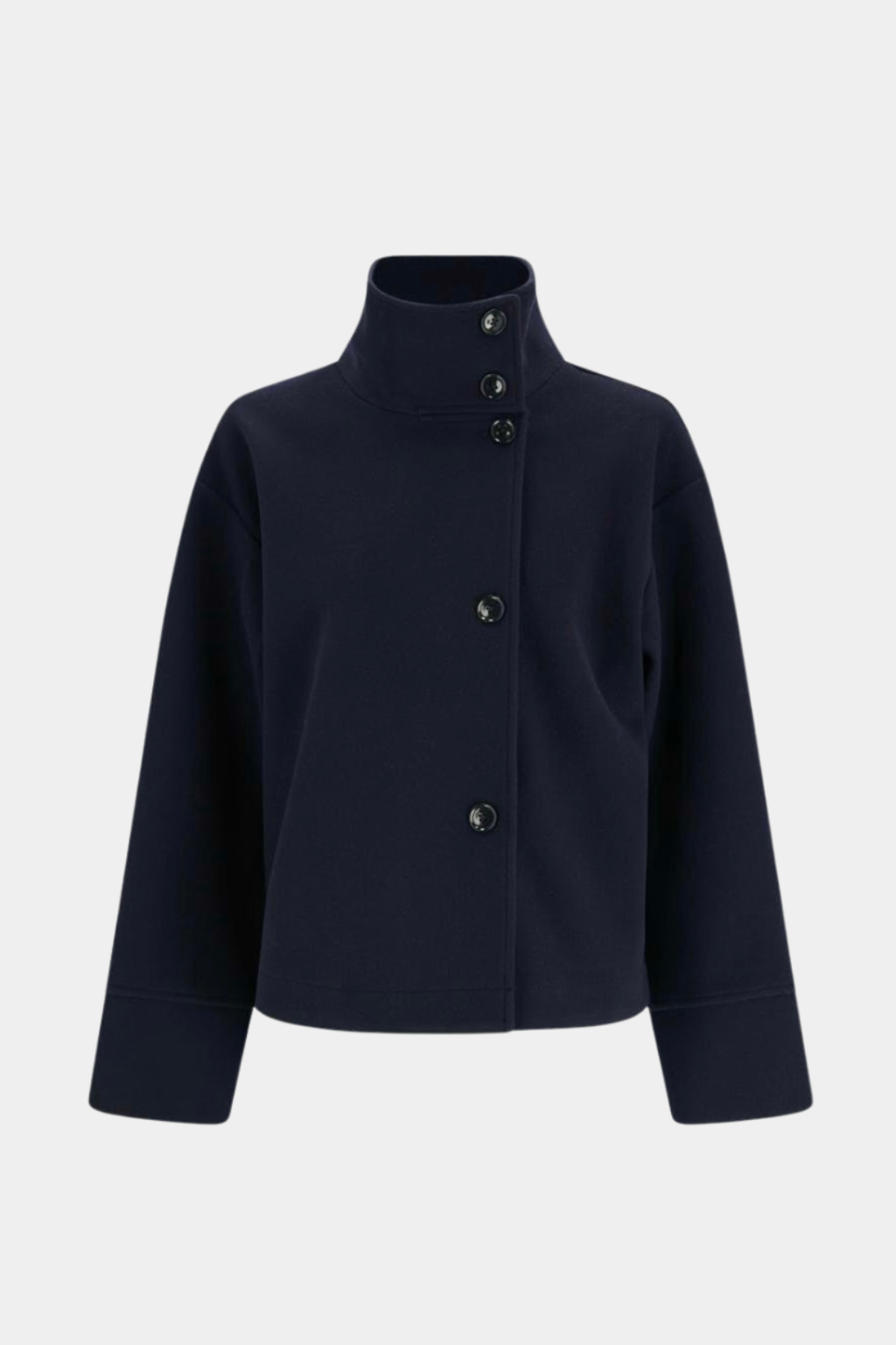 Martha | High-Neck Buttoned Jacket - Seldom Seen Styles