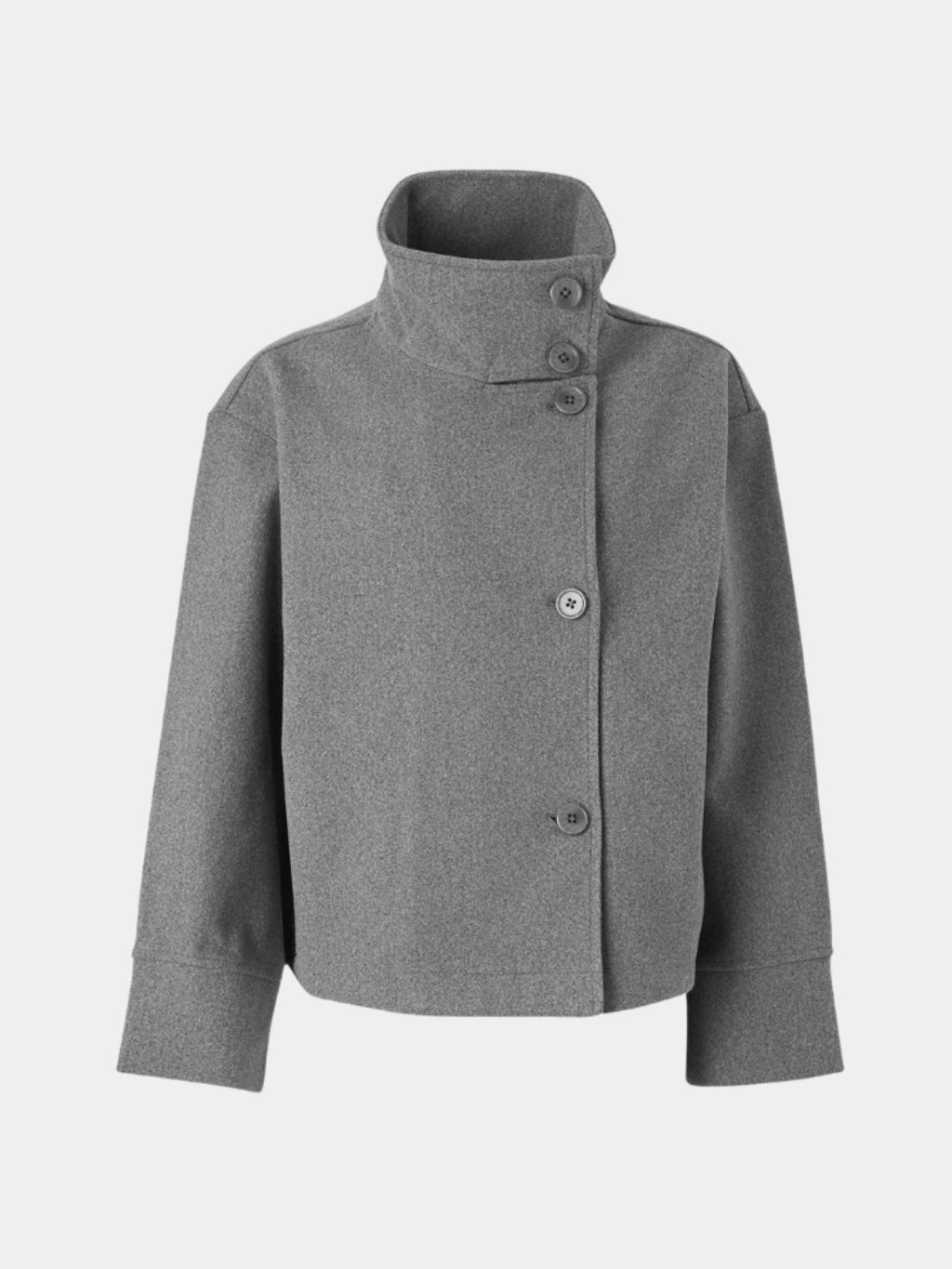 Martha | High-Neck Buttoned Jacket - Seldom Seen Styles