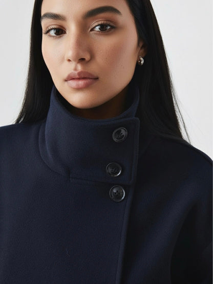Martha | High-Neck Buttoned Jacket