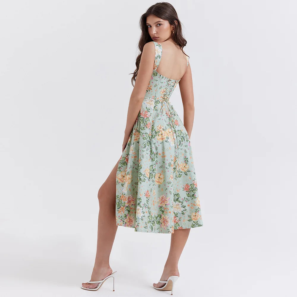 Meadow Muse Floral Fummer Dress Floral Print Sundress - Seldom Seen Styles