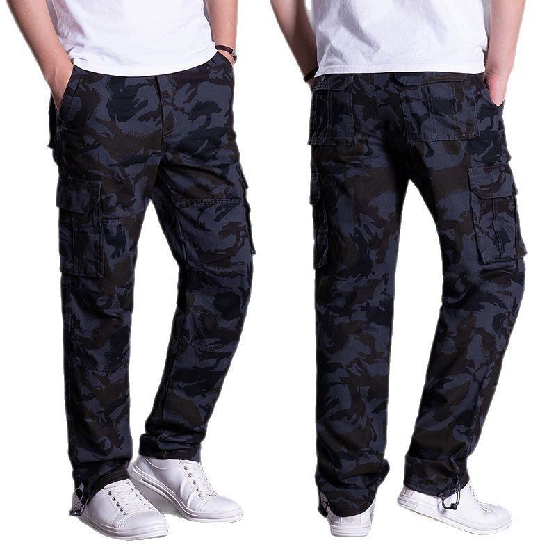 Men's Cotton Cargo Pants Breathable Multi-Pocket Outdoor Loose Casual Trousers Spring Summer Streetwear Outfit - Seldom Seen Styles