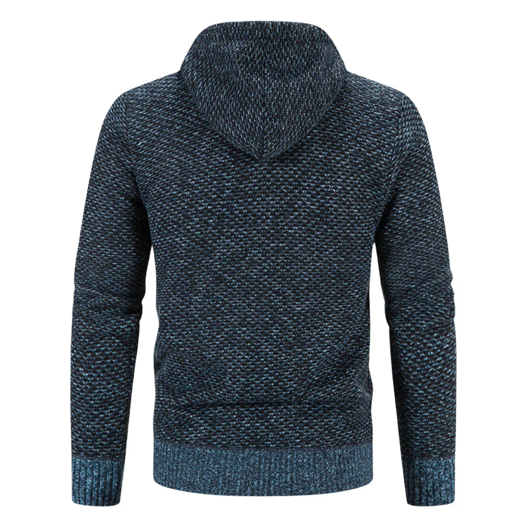 Men's Fleece Clothes Knit Cardigan Jumper Hooded Jackets Brown Sweaters Warm Harajuku Coat - Seldom Seen Styles