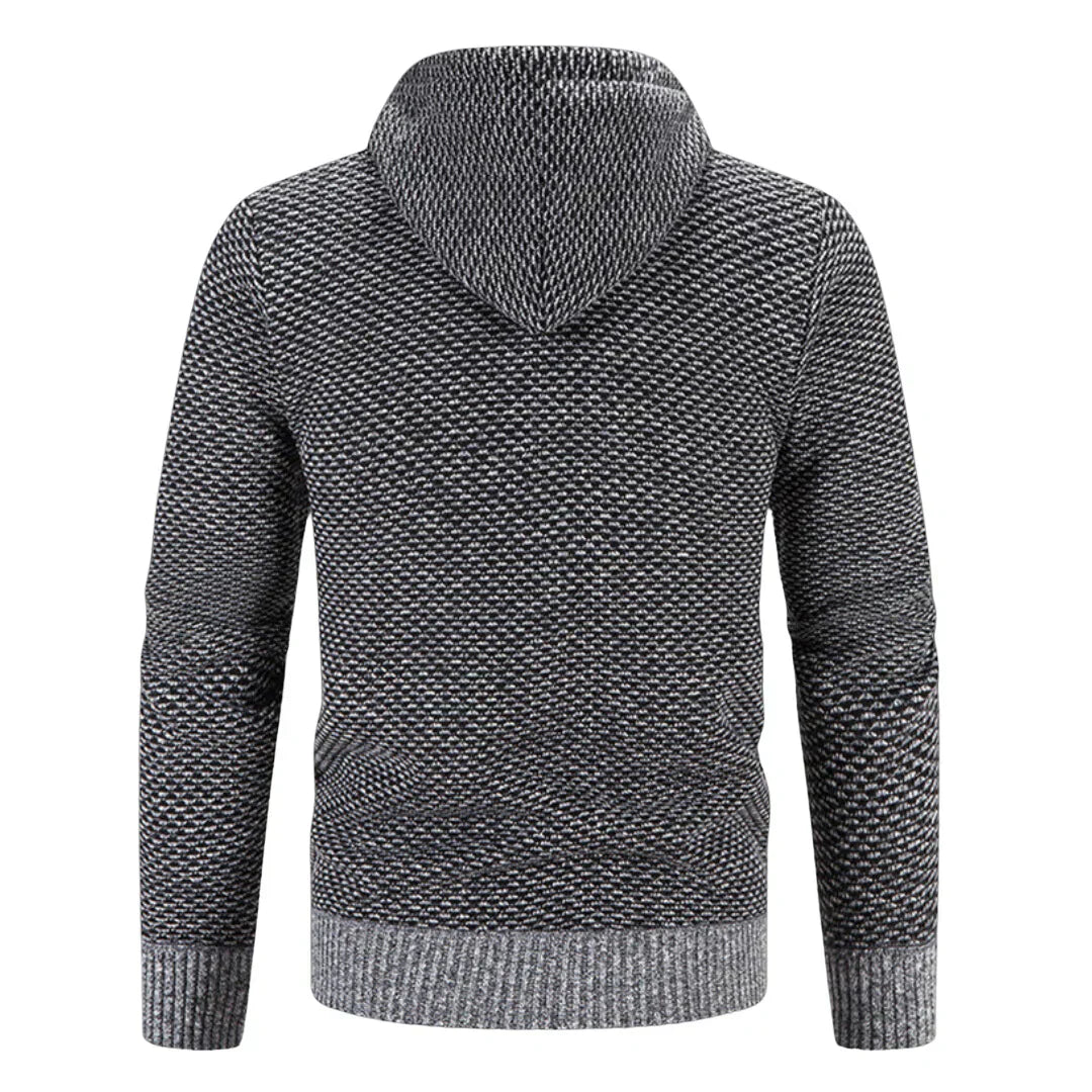 Men's Fleece Clothes Knit Cardigan Jumper Hooded Jackets Brown Sweaters Warm Harajuku Coat - Seldom Seen Styles