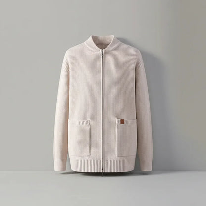 Herren Cardigan Pullover Jugend Vitalität Stehkragen Locker Lässiger Strick Chic Pullover Jacken Oberbekleidung