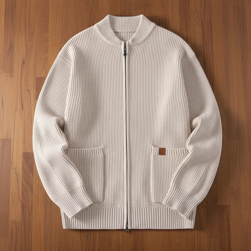 Mens Cardigan Sweaters Youthful Vitality Stand Collar Loose Casual Knitted Chic Sweater Jackets Outerwear - Seldom Seen Styles
