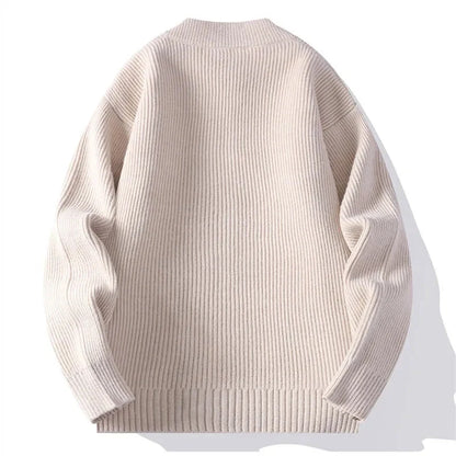 Herren Cardigan Pullover Jugend Vitalität Stehkragen Locker Lässiger Strick Chic Pullover Jacken Oberbekleidung