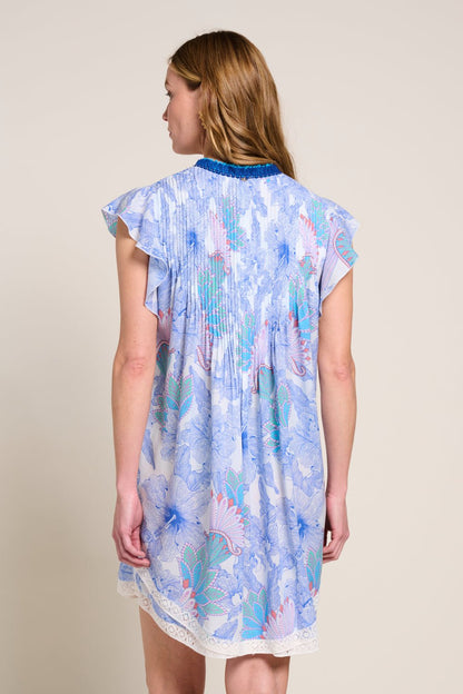 Mini Dress Sasha - Blue Padang