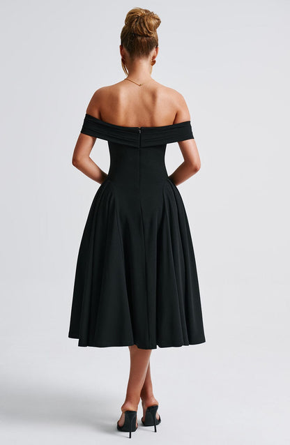 Miranda Midikleid - Schwarz