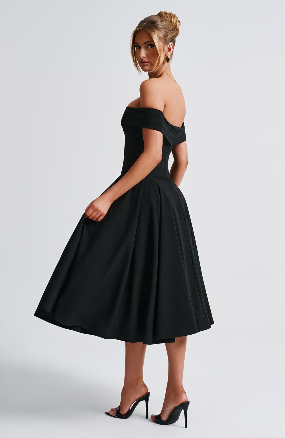 Miranda Midi Dress - Black - Seldom Seen Styles