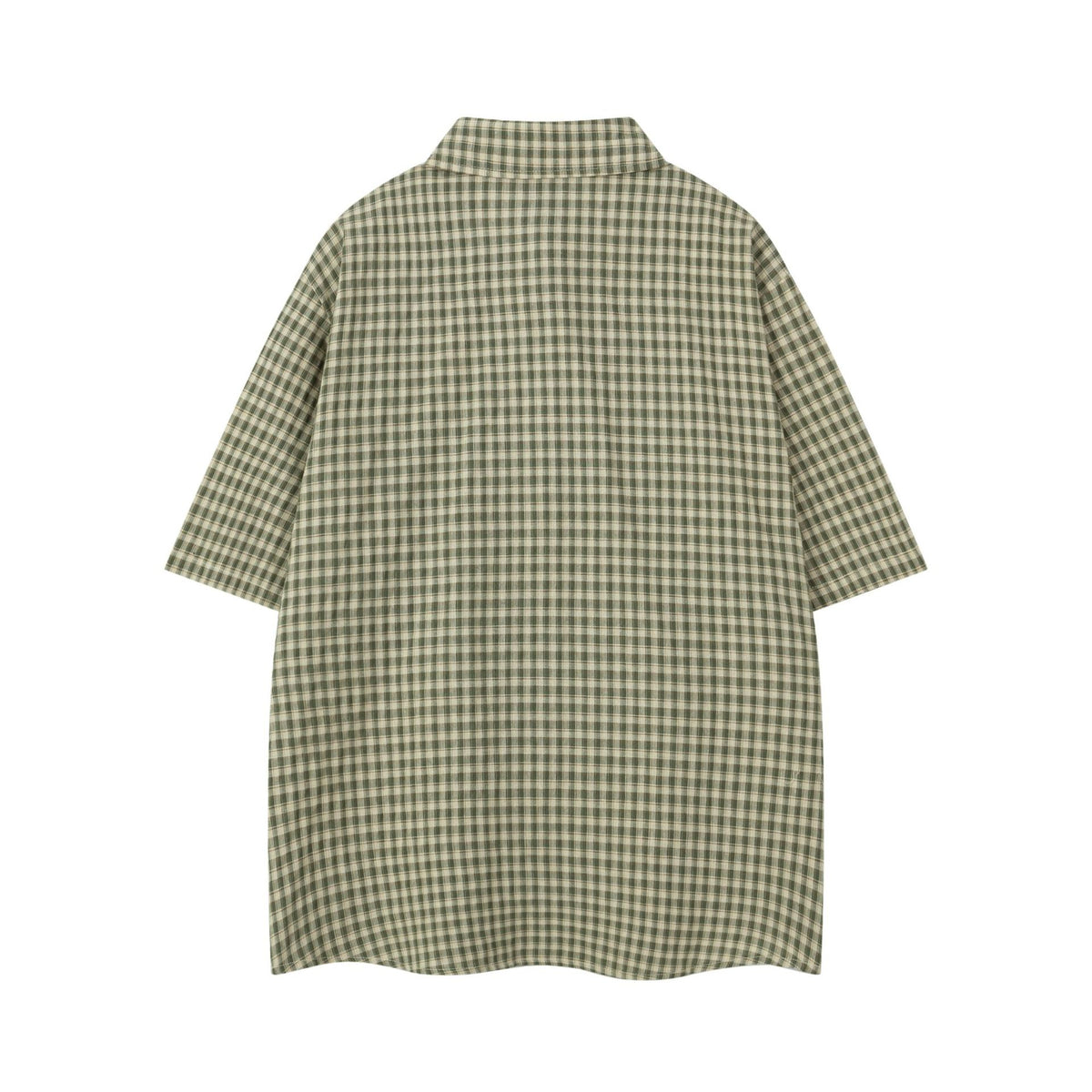 Moment Plaid Embroidery Short Sleeve Shirt Oversized Casual Summer Streetwear Top | Moment Plaid Shirt - Seldom Seen Styles