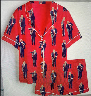 Moon Princess Sailor Guardians Wand Satin Pajama Set For Women Print Comfy Satin Sleepwear & Loungewear Pjs Printing Silky Top & Bottoms - SHESHOW