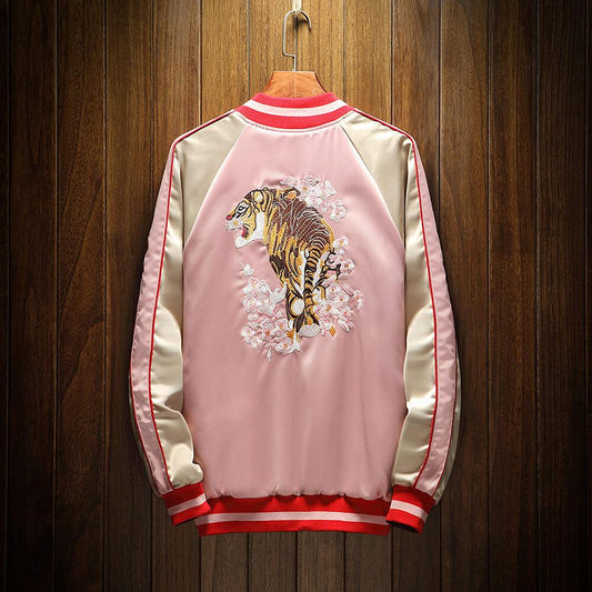 Mountain & Tiger Souvenir Jacket [Reversible] - Seldom Seen Styles