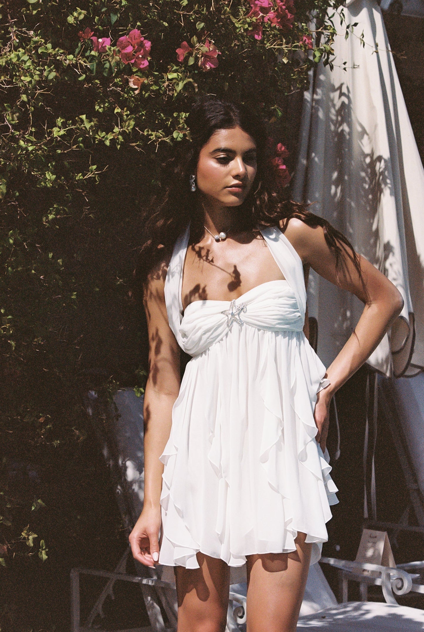 Caterina Floral Halter Dress - Seldom Seen Styles