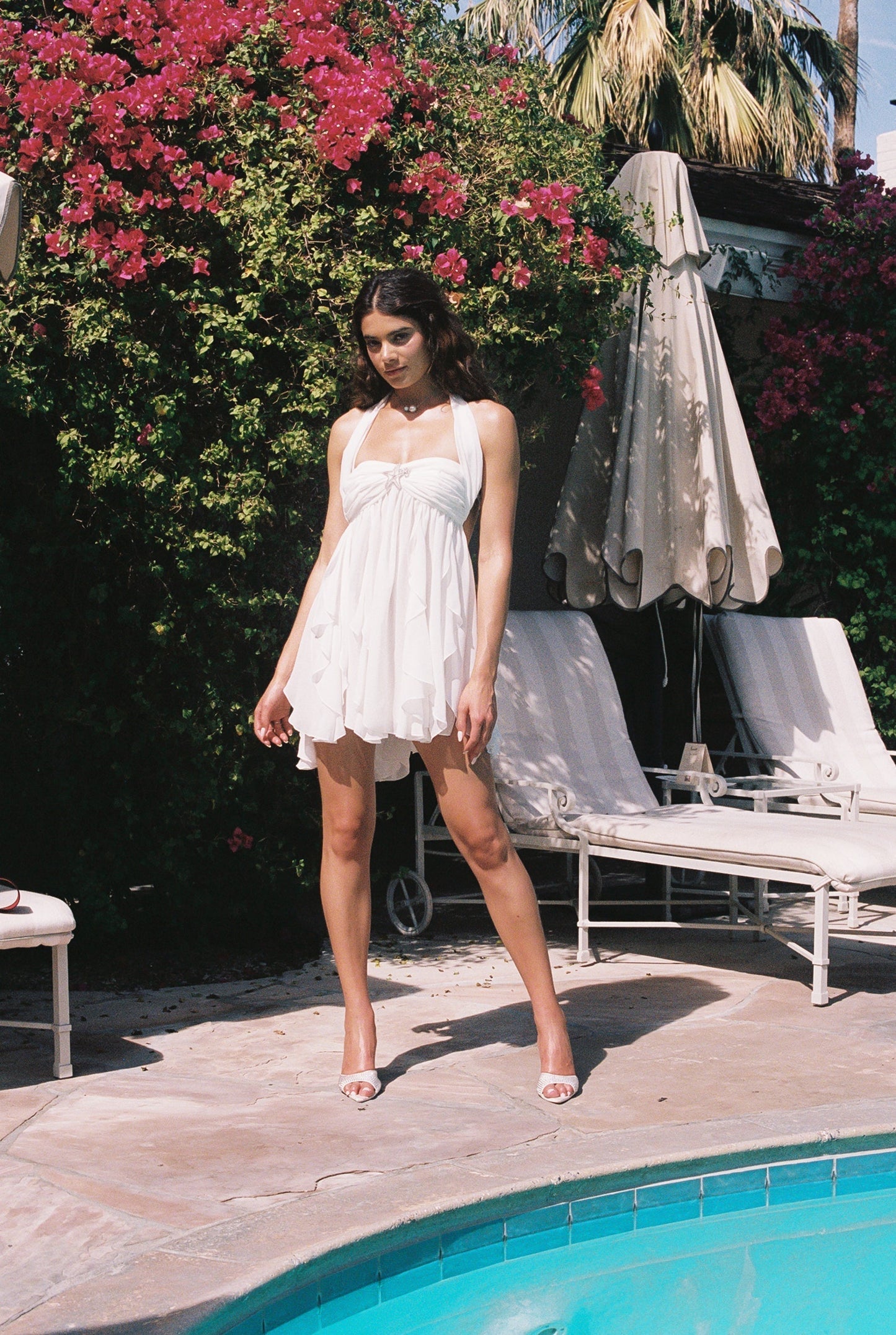 Caterina Floral Halter Dress - Seldom Seen Styles