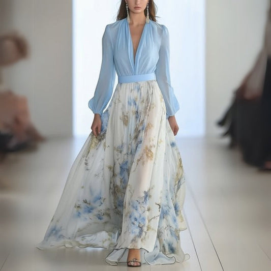 Nancy | Elegant Floral Maxi Dress - Seldom Seen Styles