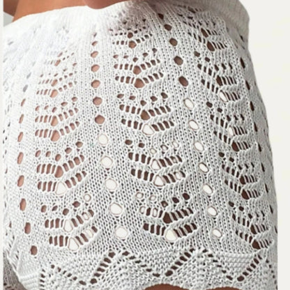 Nouveau short chaud tissé à coupe ajustée, transparent, tendance et sexy, idéal pour les vacances à la plage