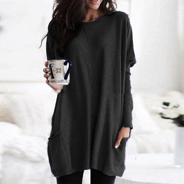 New long sleeve casual pocket t-shirt - Seldom Seen Styles