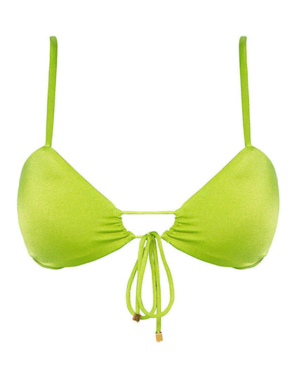 Nouveau bikini sexy à bretelles de couleur unie pour femme 