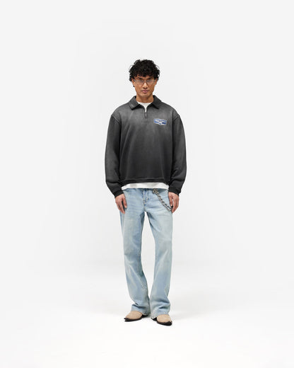 Nothing Faster Quarter Zip Sweatshirt - Stained Black