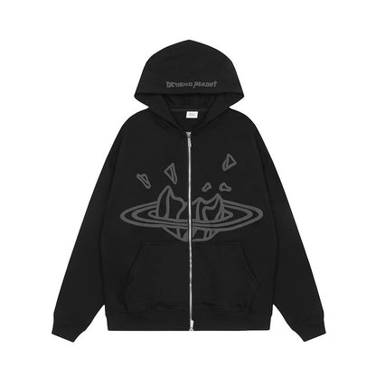 Broken Planet Hoodie and Sweatpants Set Oversized Graphic Tracksuit Streetwear Two Piece Outfit Unisex