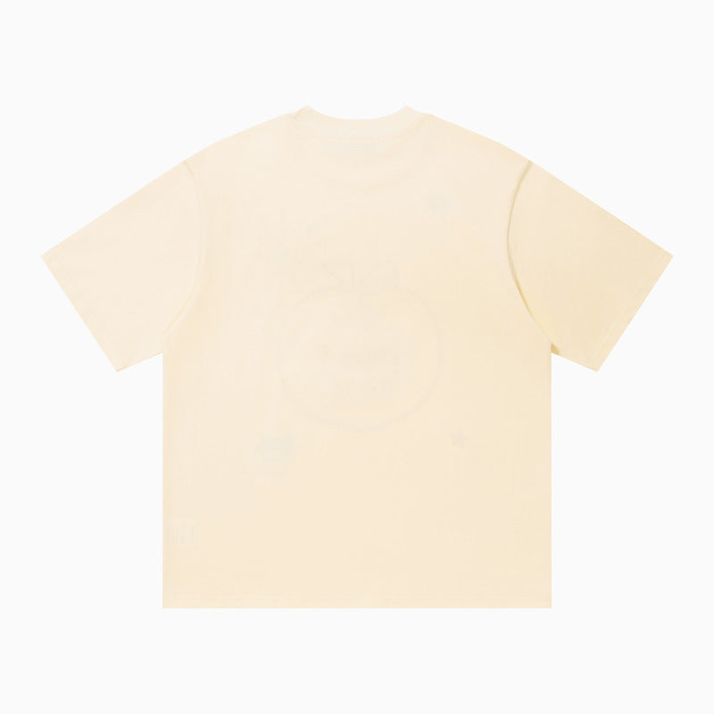 Magic Apple Graphic Oversized T-Shirt Short Sleeve Crew Neck Casual Summer Streetwear Tee | Magic Apple Tee
