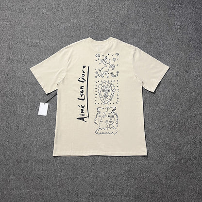 Aime Leon Dore New York Queens Graphic T-Shirt Vintage Streetwear Crew Neck Cotton Tee Casual Short Sleeve Unisex Top