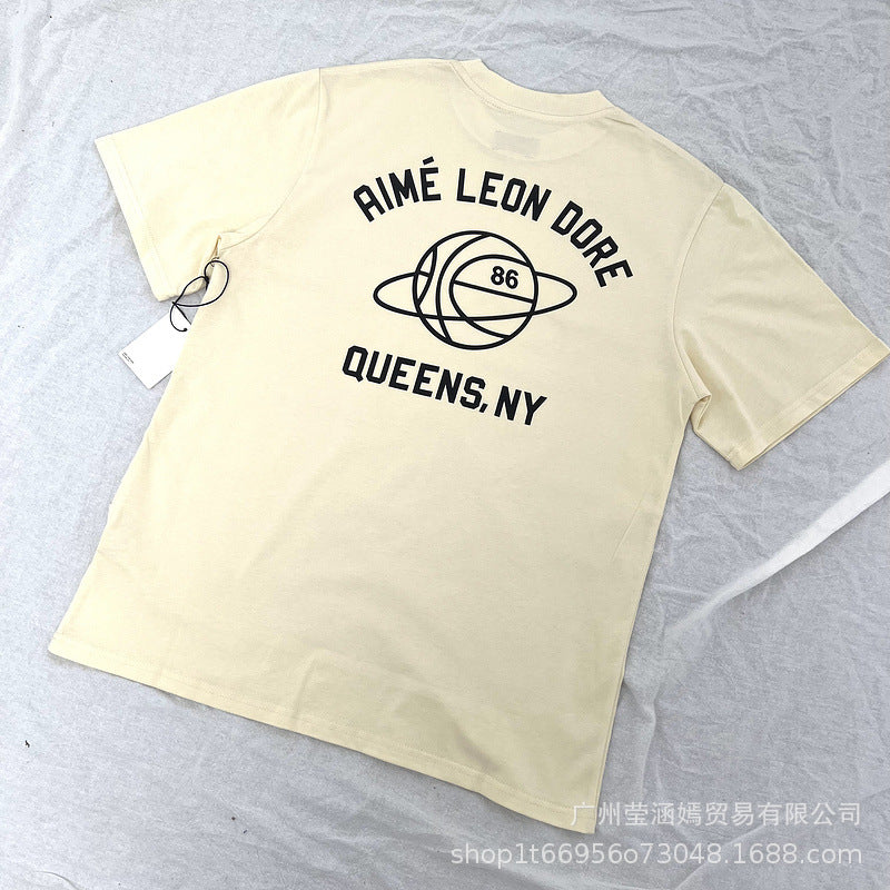 Aime Leon Dore New York Queens Graphic T-Shirt Vintage Streetwear Crew Neck Cotton Tee Casual Short Sleeve Unisex Top