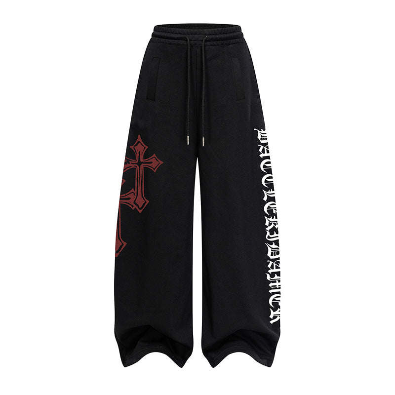 DARKAGE Gothic Cross Heavyweight Sweatpants