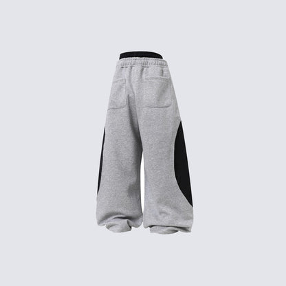 KIIKIO Double Waistband Stripe Track Pants