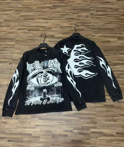 Hellstar “Basketball Skeleton” Long Sleeve Tee
