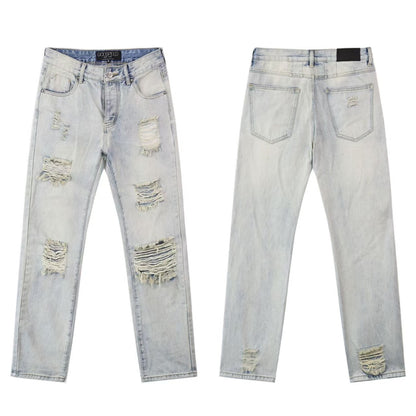 Godspeed Jeans #8211 (Distressed Retro Back Embroidery Denim)