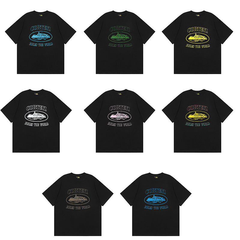 Alcatraz Graphic T Shirt Oversized Streetwear Tee Vintage Logo Print Cotton Crew Neck Unisex T Shirt