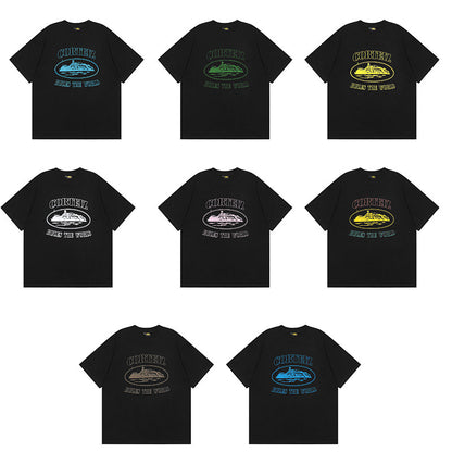 Alcatraz Graphic T Shirt Oversized Streetwear Tee Vintage Logo Print Cotton Crew Neck Unisex T Shirt