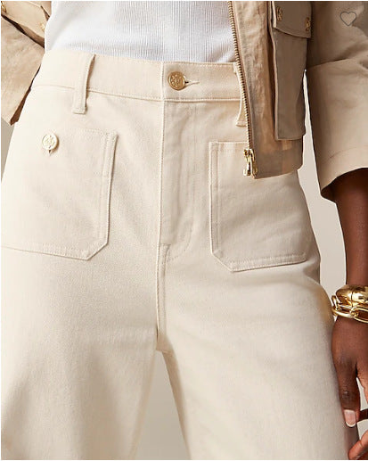 Tummy Control Sailor Wide Leg Trouser - Seldom Seen Styles