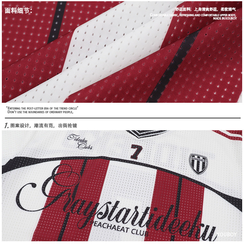 Graystar Tideeku 7 Striped Football Jersey