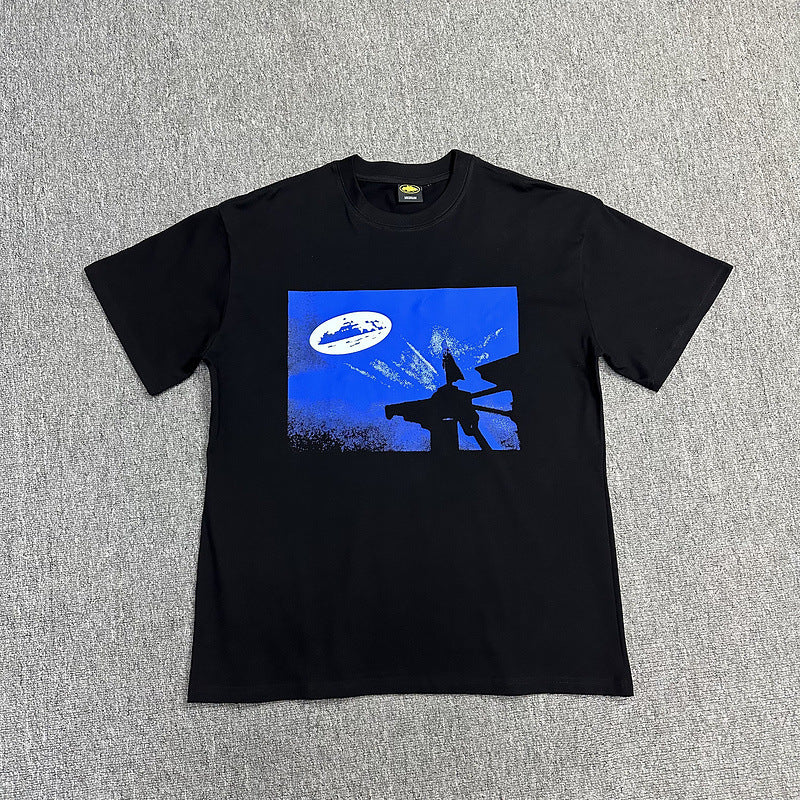 Alcatraz Graphic T Shirt Oversized Streetwear Tee Vintage Logo Print Cotton Crew Neck Unisex T Shirt