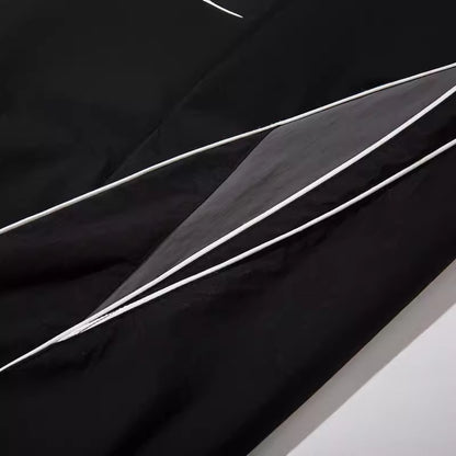 Splicing Sports Straight Leg Wide Leg Pants Loose Hip Hop Casual Versatile Streetwear Neutral Style Summer Trousers | Splice Flow