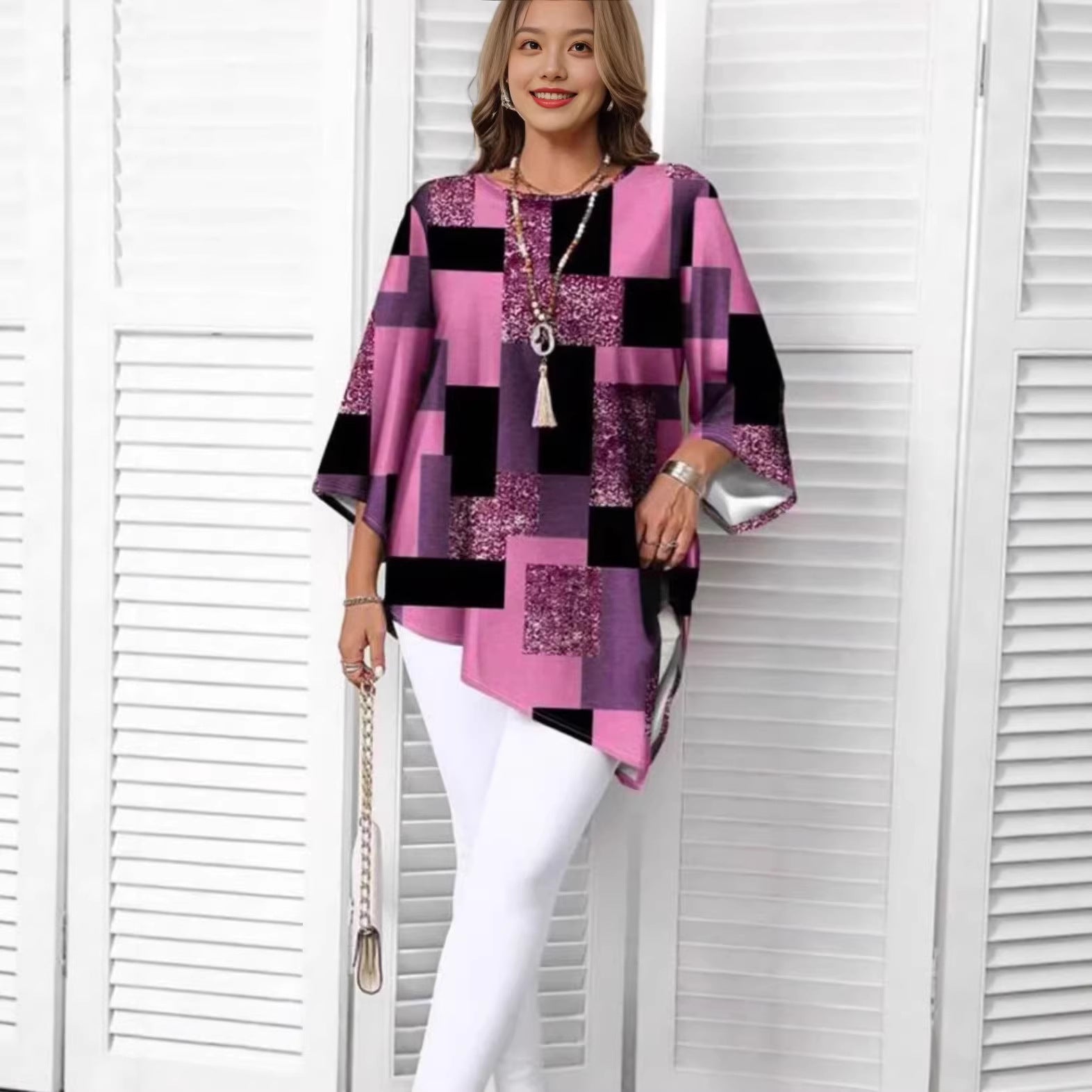 Women's Plus Size Loose Casual Irregular Hem Top Oversized Short Sleeve Summer Shirt Blouse - Seldom Seen Styles