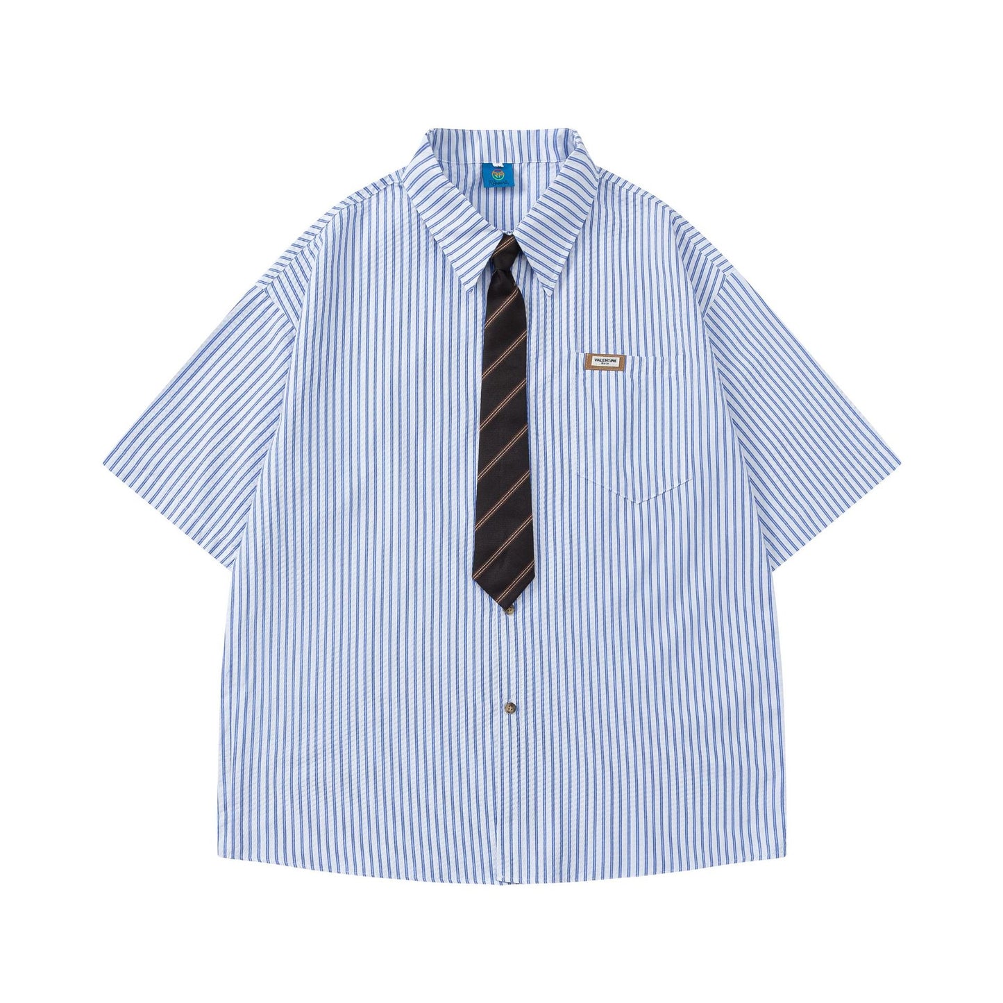 Striped Shirt with Vintage Tie