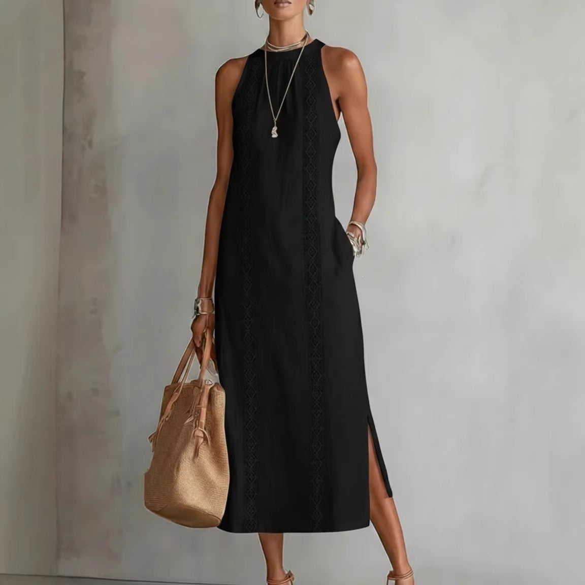 Women's Solid Color Loose Long Shirt Dress Casual Oversized Button Down Summer Dress - Seldom Seen Styles