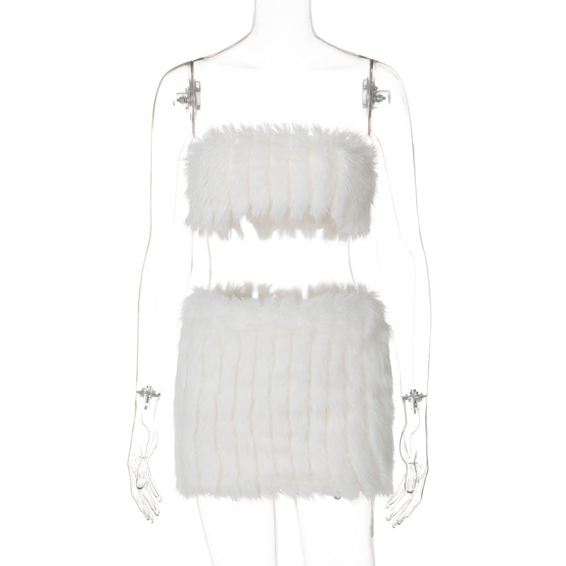 New women's clothing, sexy Spice Girls, chest wrapping, hip wrapping and versatile street style fluff suit - Seldom Seen Styles