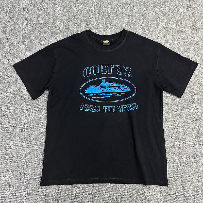 Alcatraz Graphic T Shirt Oversized Streetwear Tee Vintage Logo Print Cotton Crew Neck Unisex T Shirt