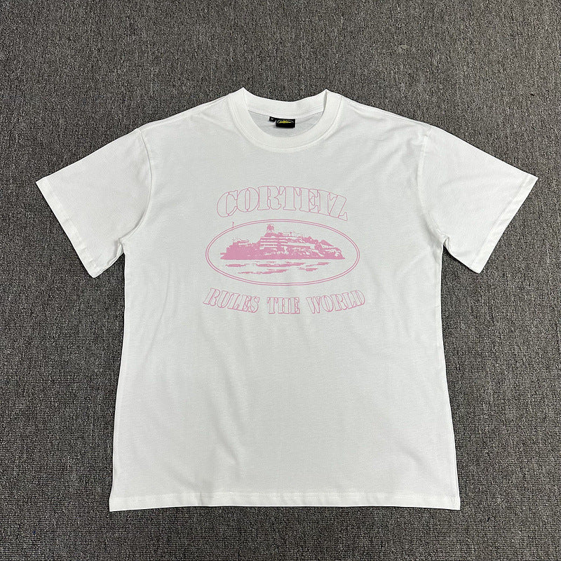 Alcatraz Graphic T Shirt Oversized Streetwear Tee Vintage Logo Print Cotton Crew Neck Unisex T Shirt