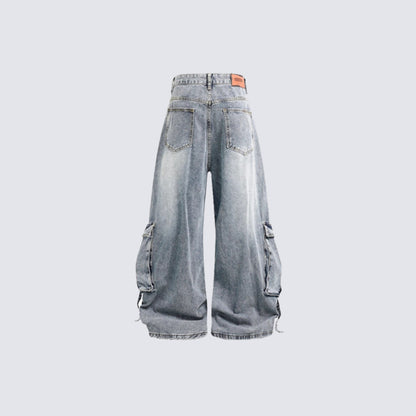 Supermade Deconstructed Multi-Pocket Cargo Jeans