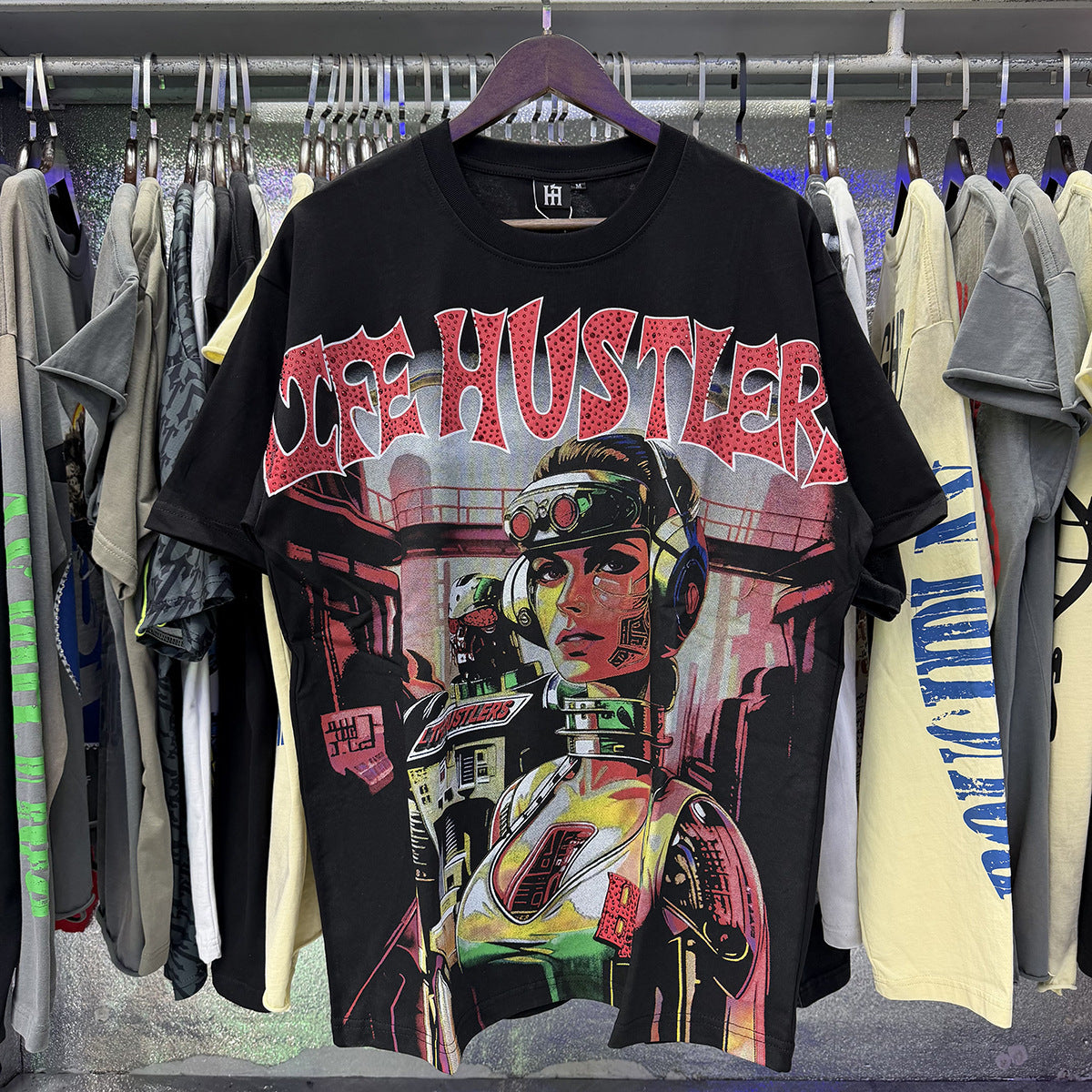 Life Hustlers “Blind Baby” Rhinestone Tee
