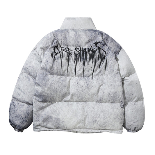 Women's American Street Oversized Hand-Stuffed Cotton Puffer Jacket Couple Autumn Winter Casual Unisex Multi-Style | Street Duo Puffer II
