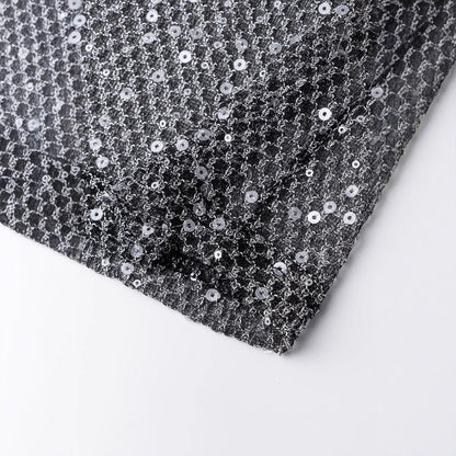 WDIRARA Men's Rhinestone Mesh Sheer T Shirt